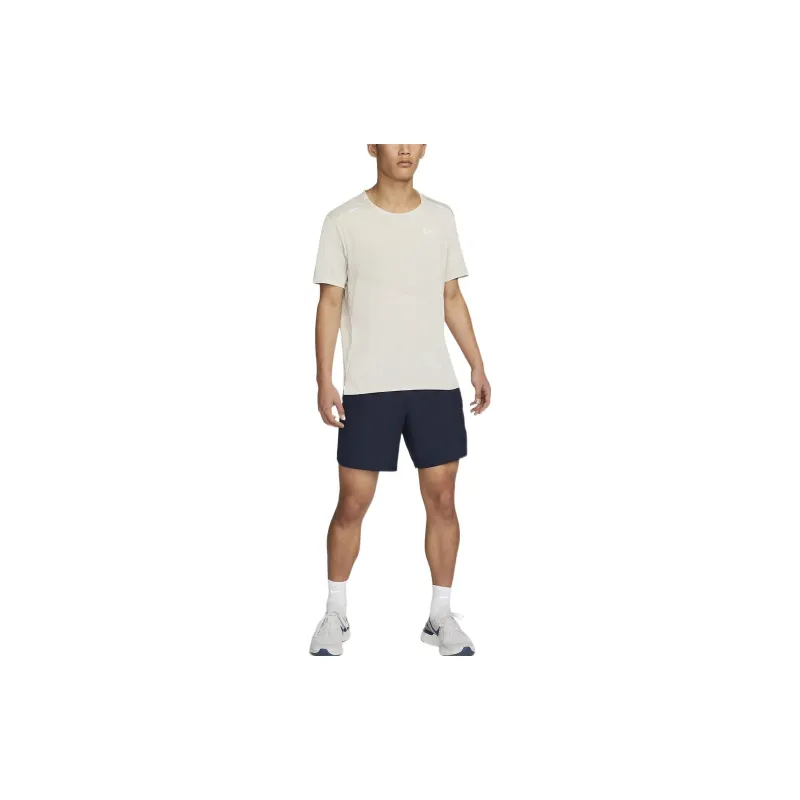 Nike T-Shirts Men Cream Gray-2