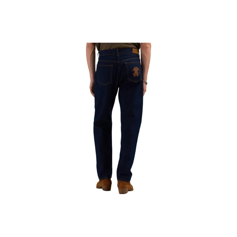 Roberto Cavalli SS24 Jeans Men's Dark Blue-3