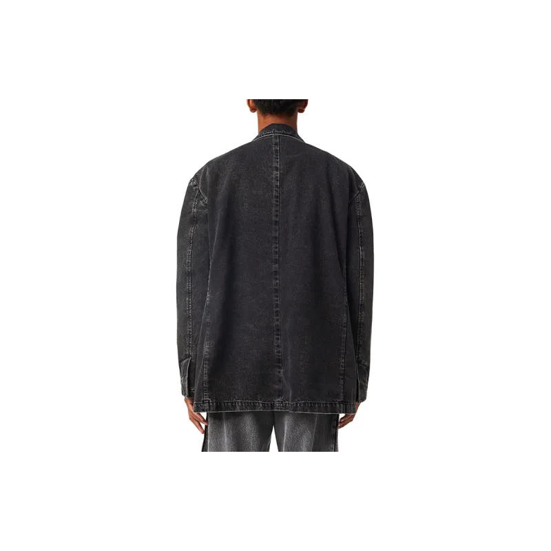 DIESEL Denim Jackets Men Black-2