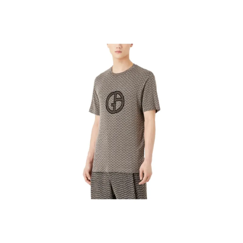 GIORGIO ARMANI T-Shirts Men Khaki-1