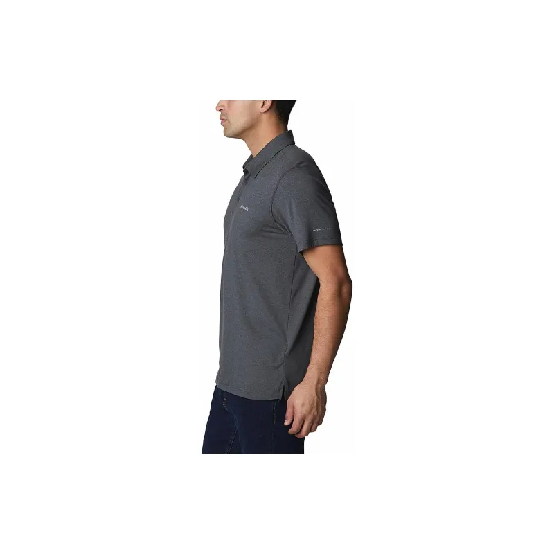 Columbia Tech Trail Polo Shirts Men Dark Gray-3