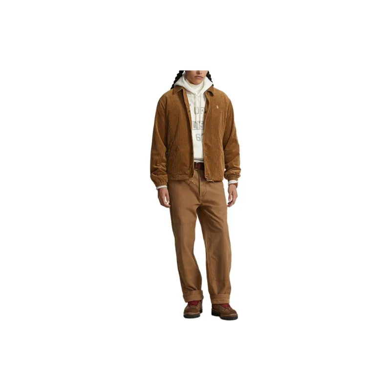 Polo Ralph Lauren SS24 Jackets Coats Men's Brown Yellow-1