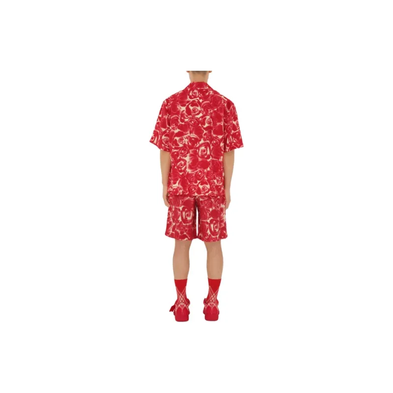Burberry Rose Shorts Casual Shorts Men's Red-2