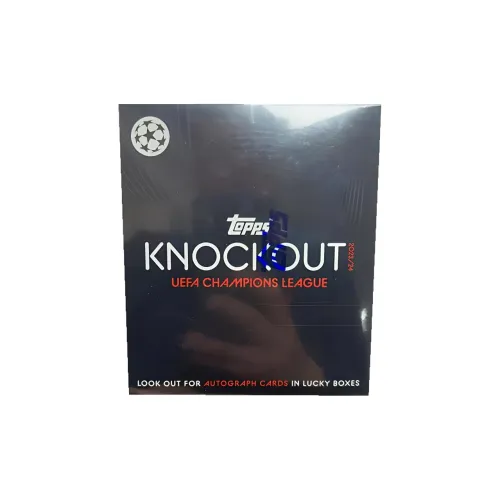 Topps 2023-24 UEFA Champions League Knockout Stage Soccer Star Cards Sports Cards Full Box