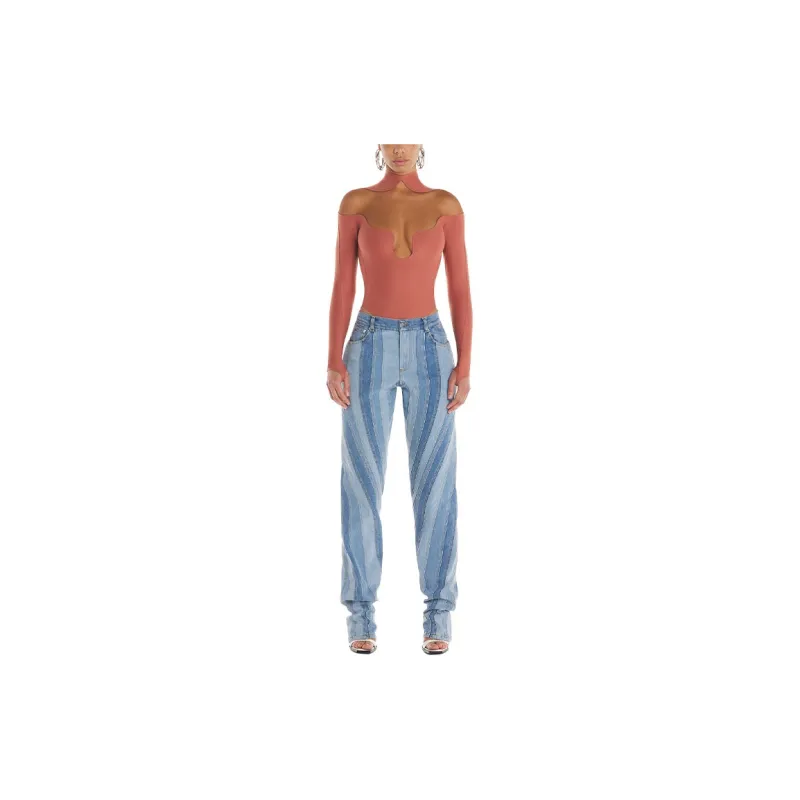 Mugler Jeans Unisex Blue-3