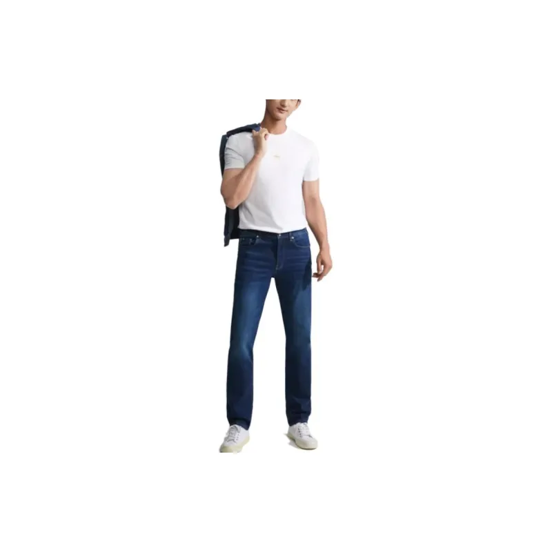 Calvin Klein Rainbow Series T Shirts Men Moon White-1