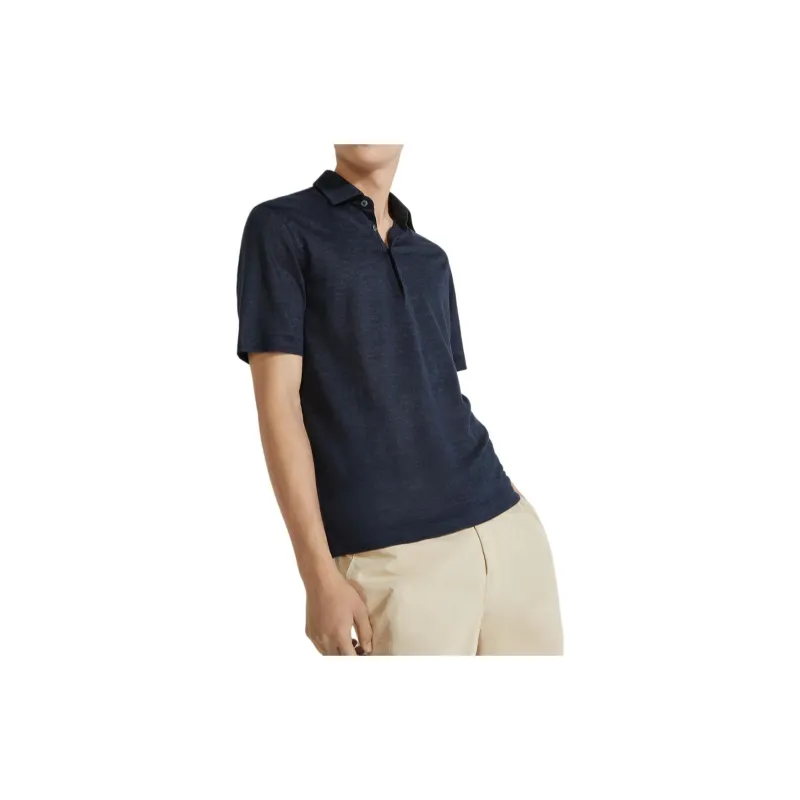 Ermenegildo Zegna Linen Polo Shirt-3