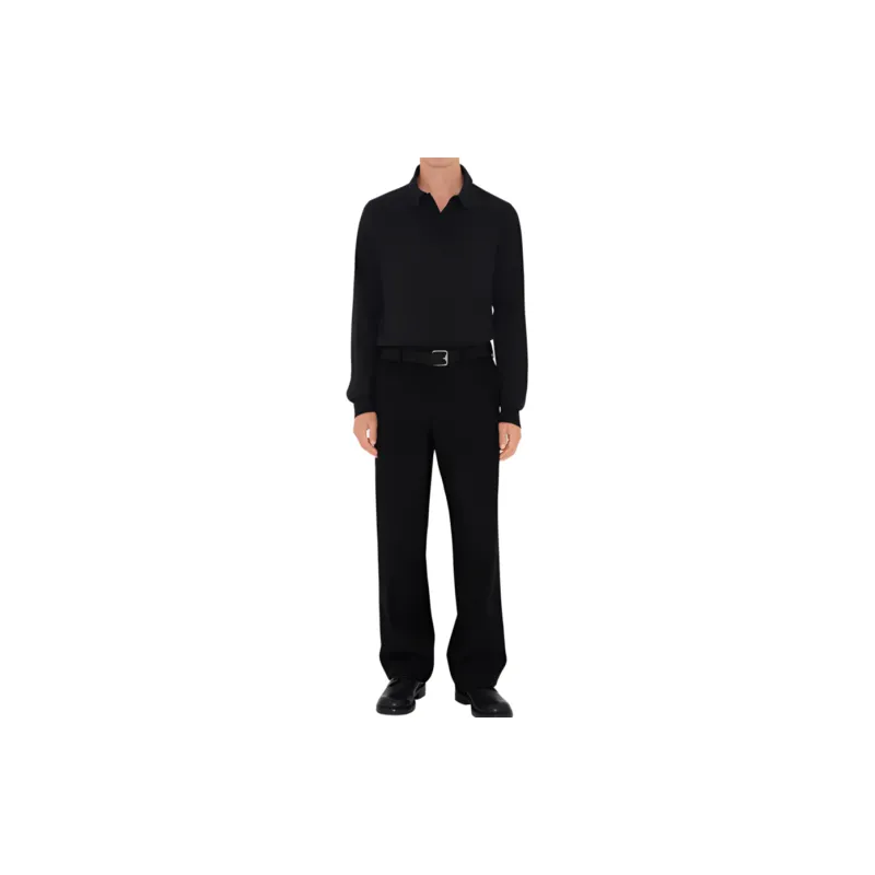 Burberry Long sleeve Cotton Polo Shirt-1