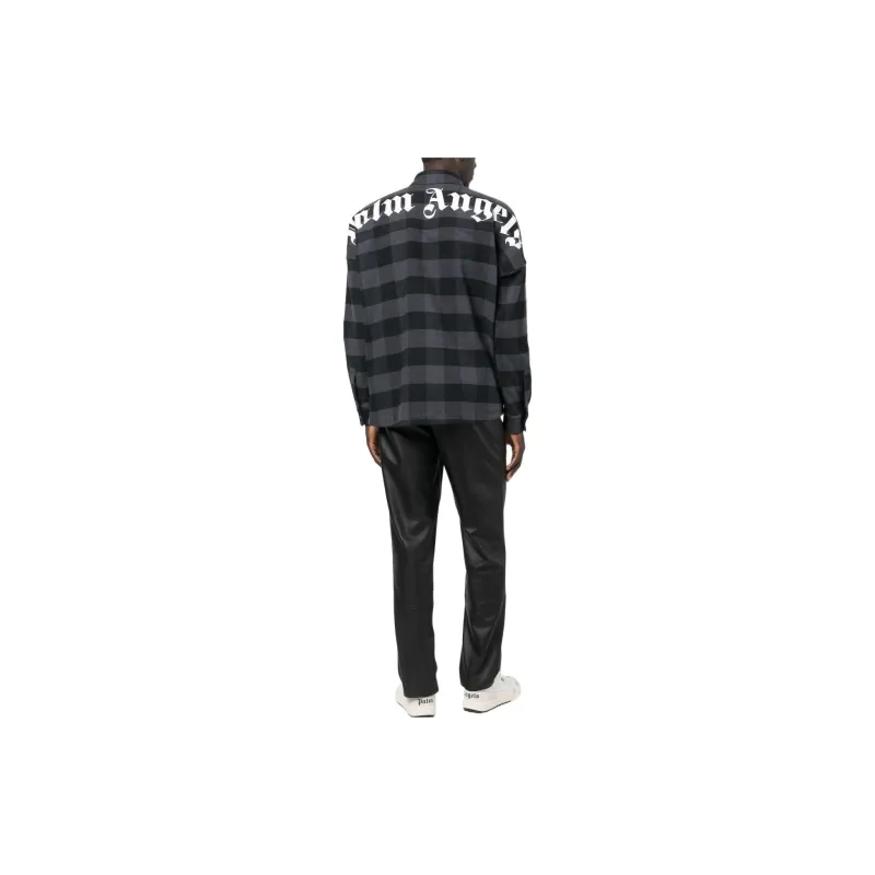 PALM ANGELS Classic Logo Overshirt-2