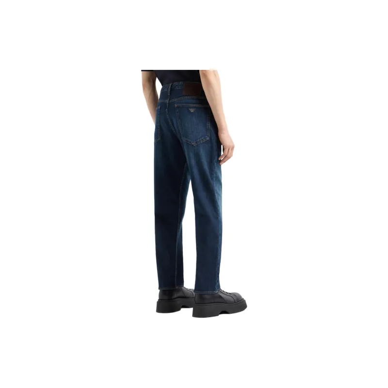 EMPORIO ARMANI J69 Loose fit Jeans In Stone wash Stretch Denim With A Dirty effect Treatment-3