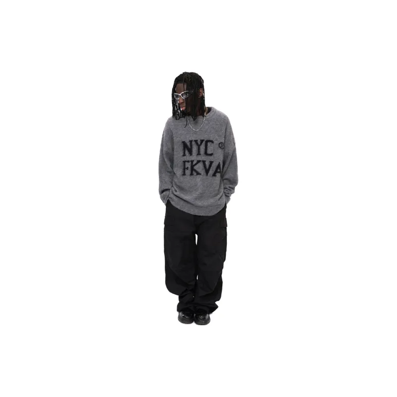 F.K.V.A Loose Fit Sweater Spring Autumn And Winter Unisex-17