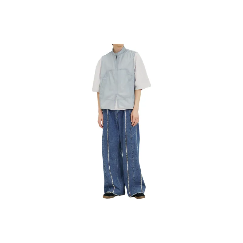 PUBLIC TOKYO SS24 Vest Men's Light Blue-1