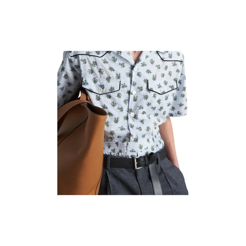 PRADA Shirts Men Green-5