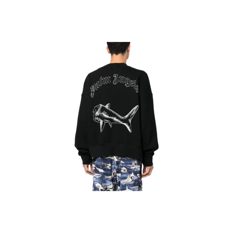 PALM ANGELS Split Shark Sweatshirt-2