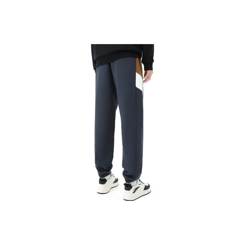 Anta Life Collection Knitted Sweatpants Men's Mysterious Blue-2