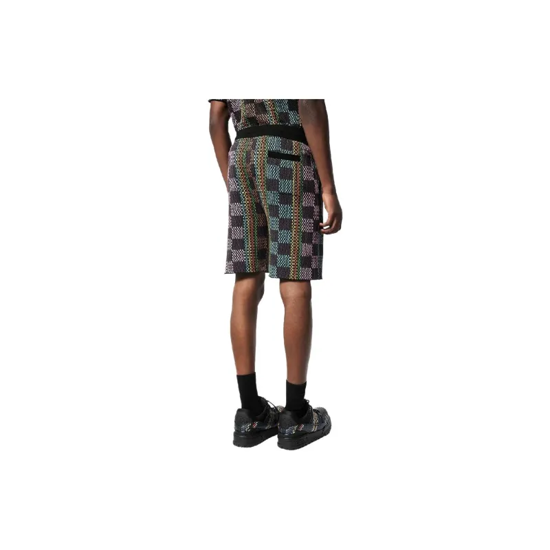 LOUIS VUITTON Damier Cotton Knit Shorts-3