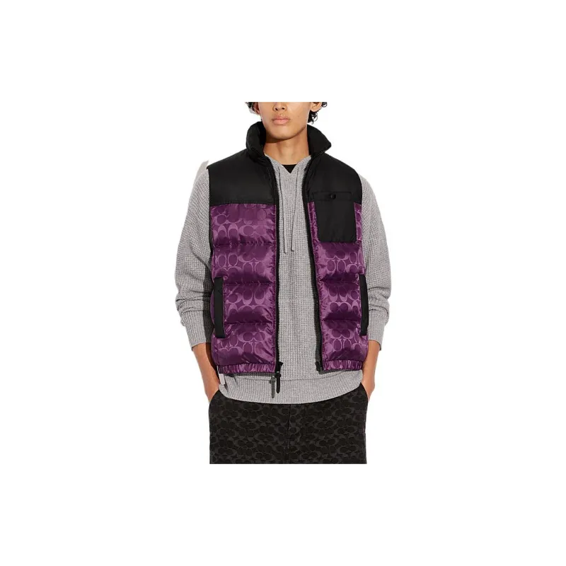 COACH FW22 Down Jacket Men's Purple-1