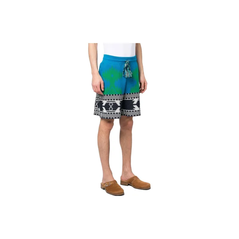 Alanui Intarsia Motif Drawstring Shorts-1
