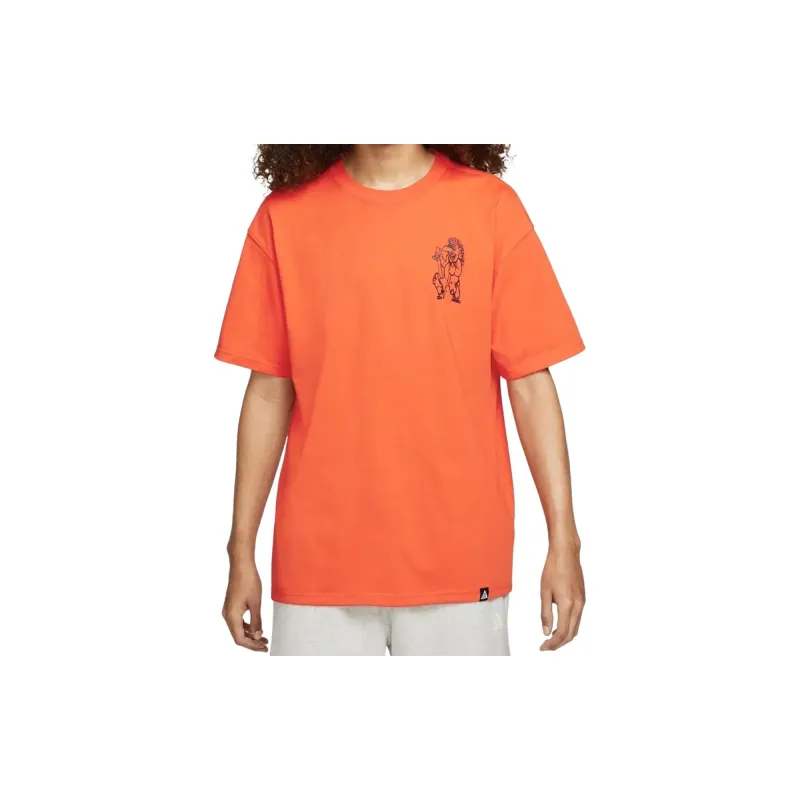 Nike T Shirts Men Orange-2