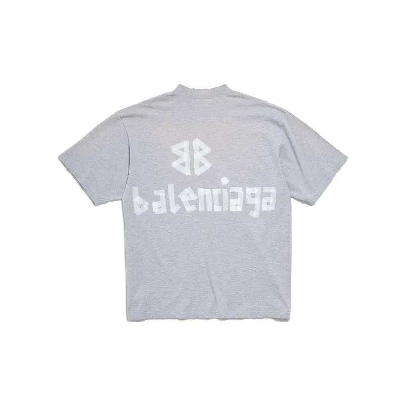 Balenciaga FW24 T Shirt Regular Fit Unisex Mixed Gray-1