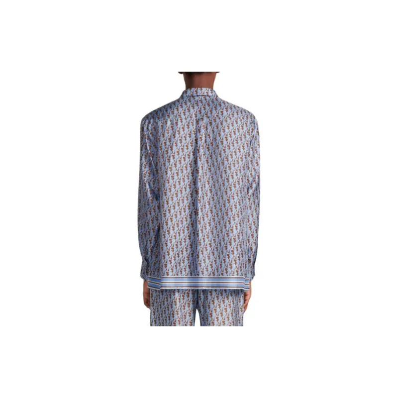 DIOR Oblique Long Sleeved Shirt-4
