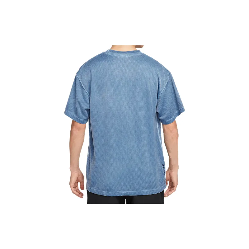 Nike T Shirts Men Blue-3
