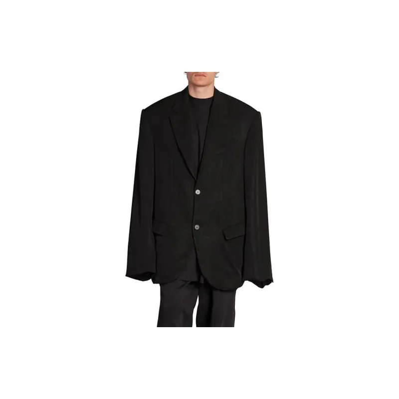 Balenciaga Single-Breasted Oversized Blazer-1