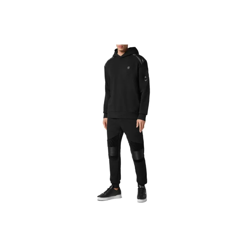 PHILIPP PLEIN Skull-print Drop-shoulder Hoodie-1