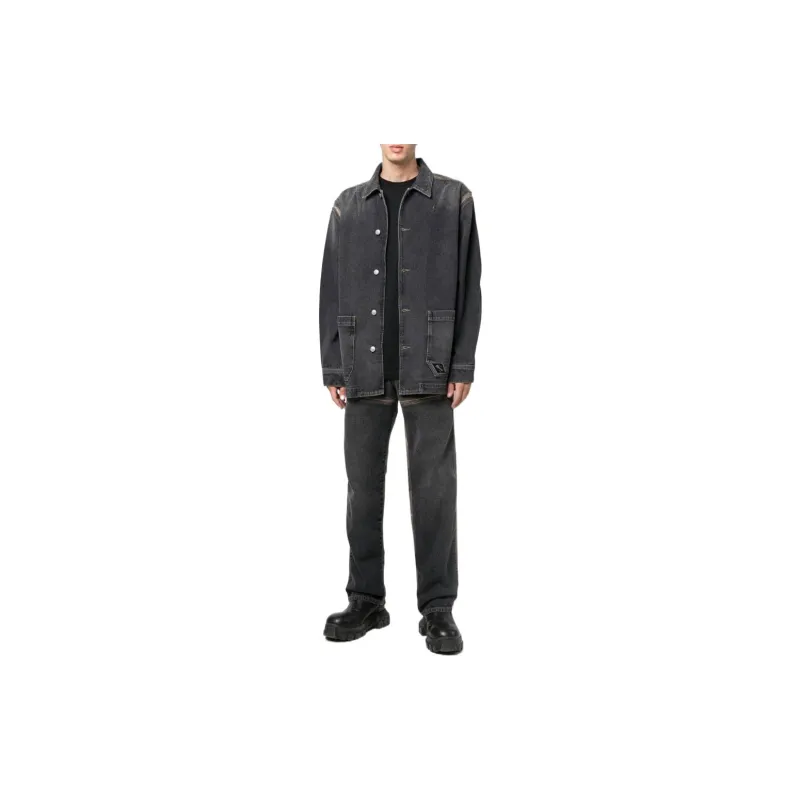 DIESEL FW22 Denim Jacket Unisex Gray-1