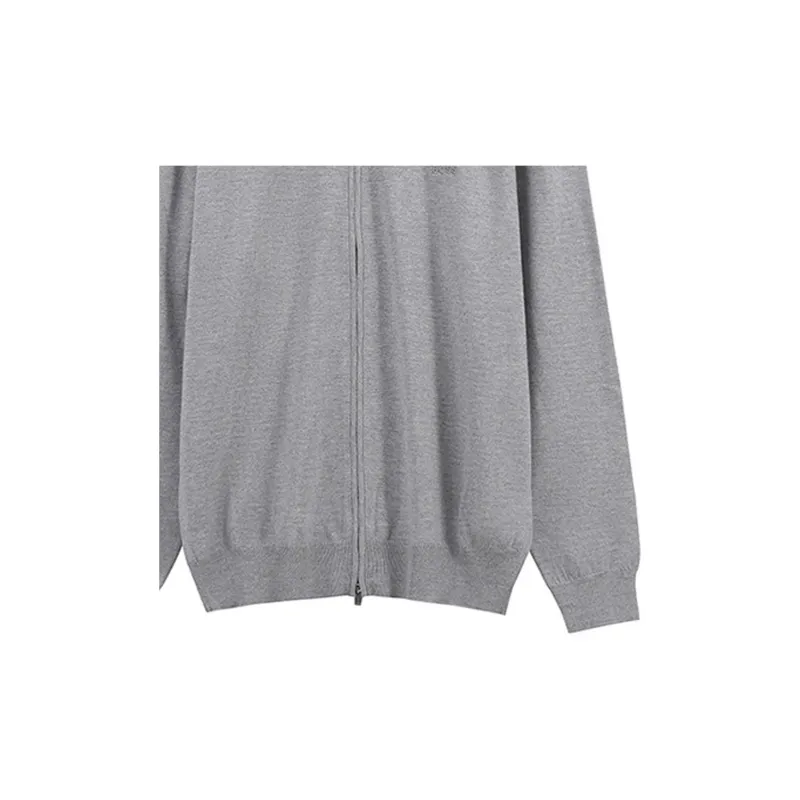 HUGO BOSS Logo Embroidered Cardigan-5