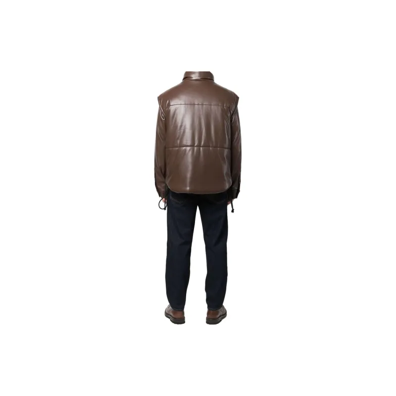 NANUSHKA Puffer Button-Up Vest-3