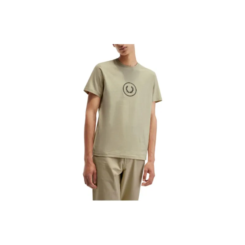 FRED PERRY T Shirts Men Green-3
