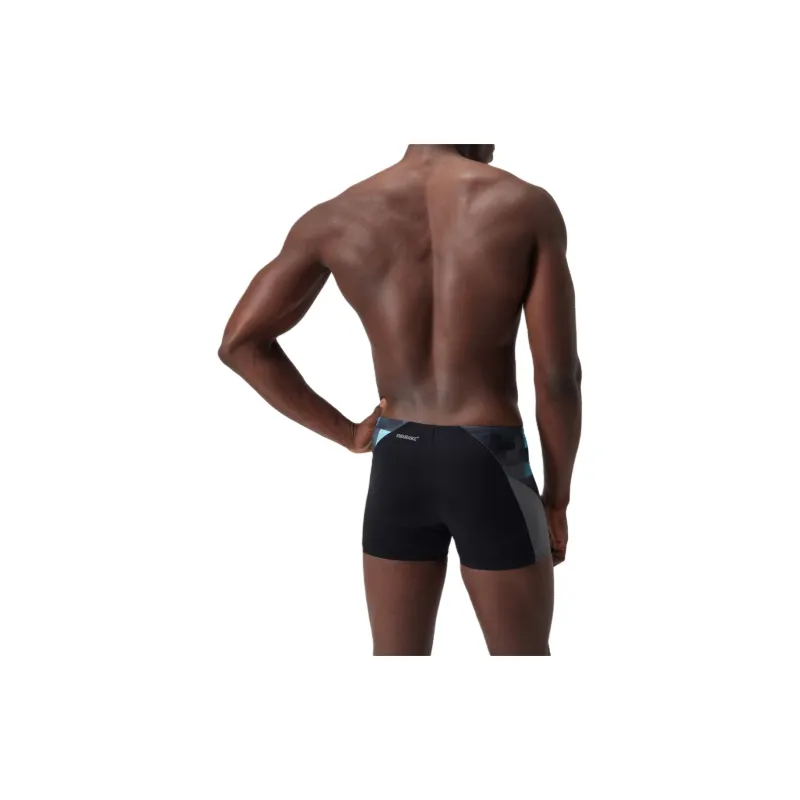 Speedo Endurance+ Max Splice Aquashort Black Swimming Shorts Men Black/Blue-3