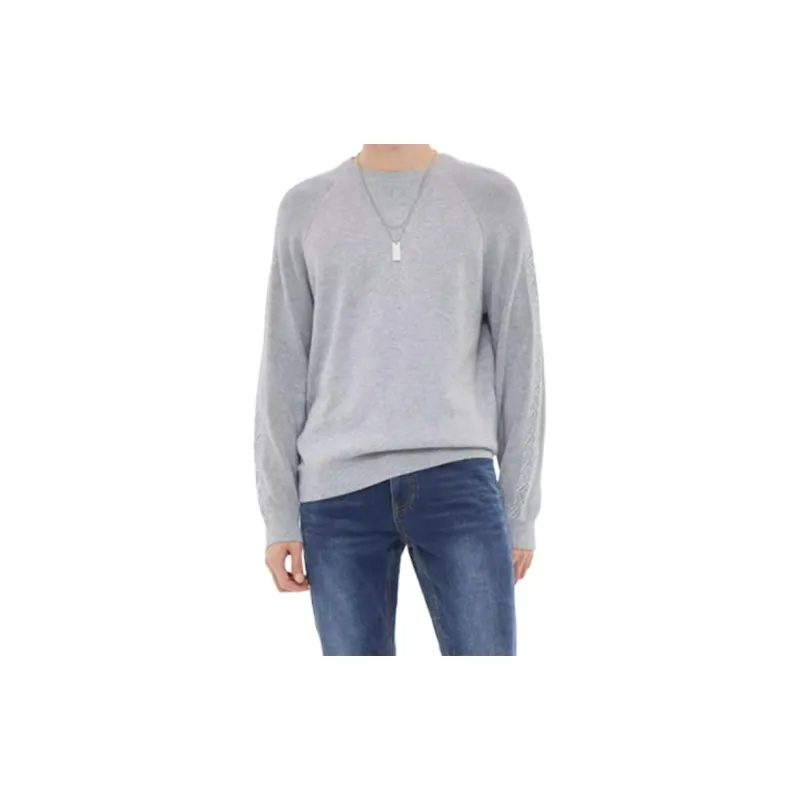 ZIOZIA Sweaters Men Gray-2