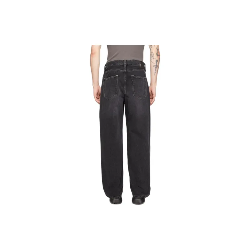 Acne Studios Logo Patch Wide Leg Jeans-2