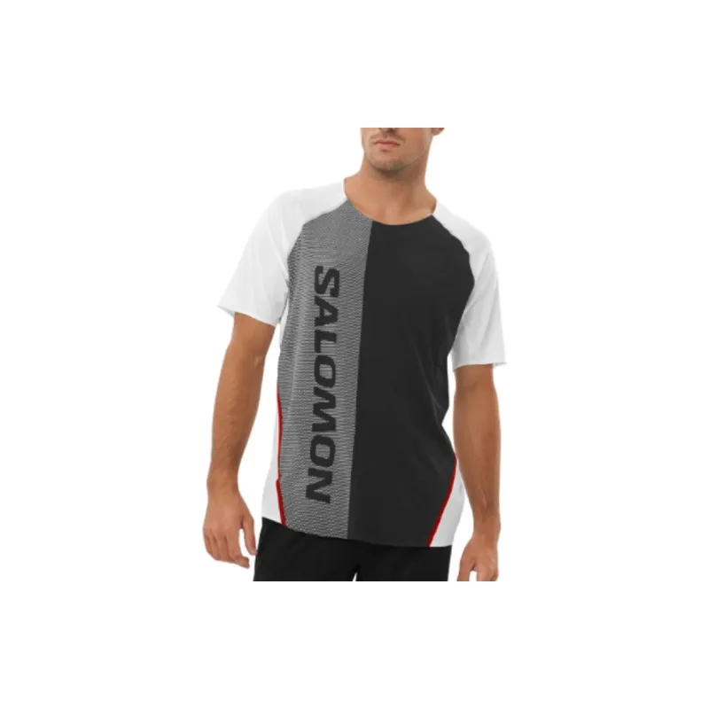 SALOMON S/LAB T-Shirt Men's Pitch Black/White-2