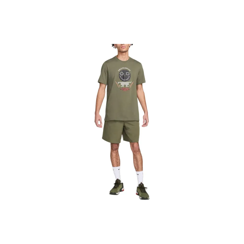 Nike Fitness T-Shirt T-Shirt Men's Medium Olive-1