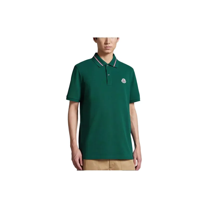 Moncler Polo Shirts Men Green-2