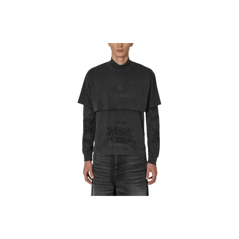 Givenchy T-Shirts Men Gray-2