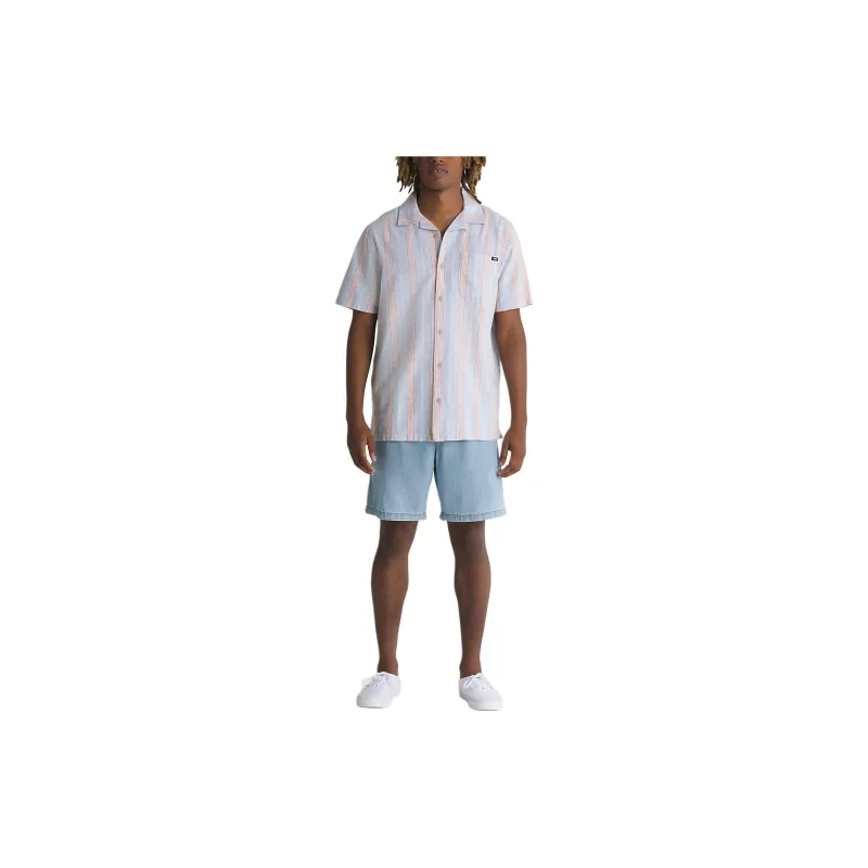 Vans SS24 Carnell Buttondown Shirt Shirt Men's Blue-1