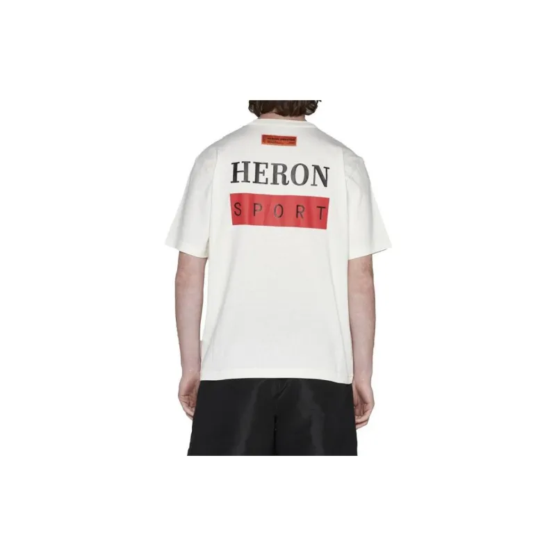 HERON PRESTON Logo-print Cotton T-shirt-3