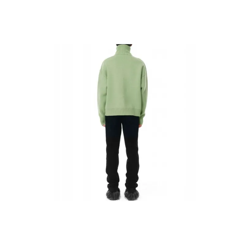 WE11DONE Square Logo Pile Knit Jumper-2