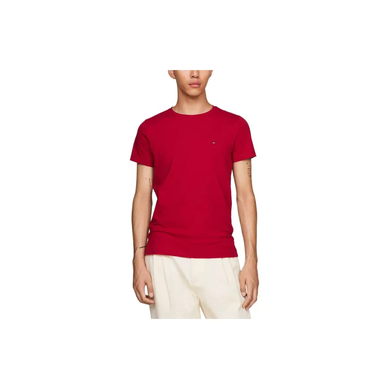 Tommy Hilfiger Crew Neck Extra Slim Fit T-Shirt T-Shirt Men's Red-3