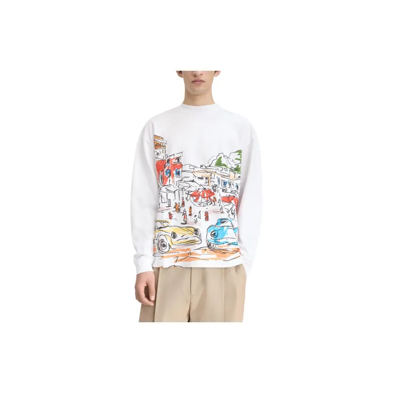 Jacquemus Capri Cars Print Long Sleeve T Shirt-1