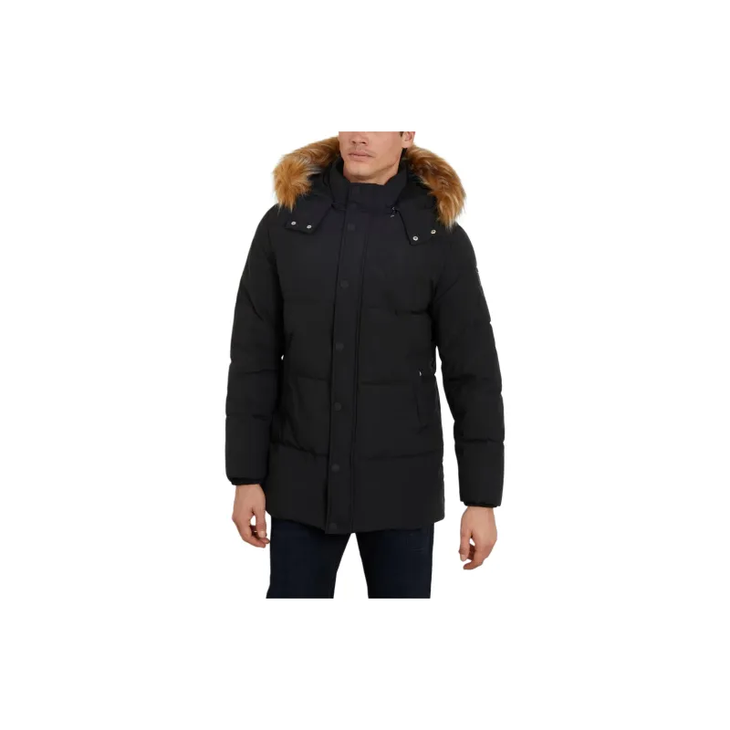 GUESS Midlength Puffer Jacket Jackets Coats Men's Black-2