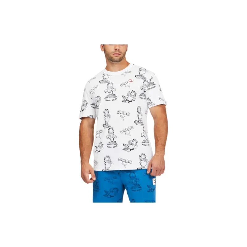 PUMA x GARFIELD Sports Life Collection T Shirt Men's White-2