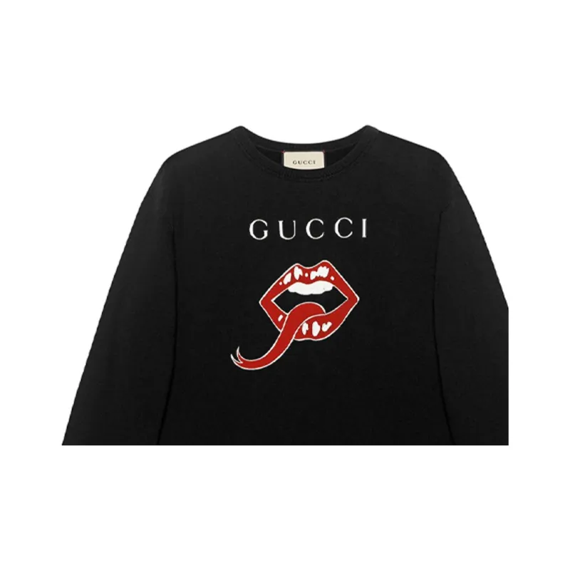 GUCCI Sweatshirts Men Black-4