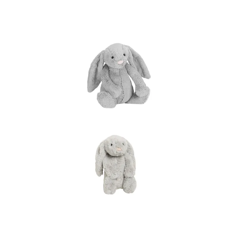 JELLYCAT Bashful Bunny Grey Stuffed Animal-3