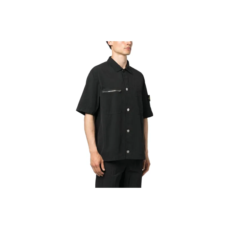 STONE ISLAND Shirts Men Black-4
