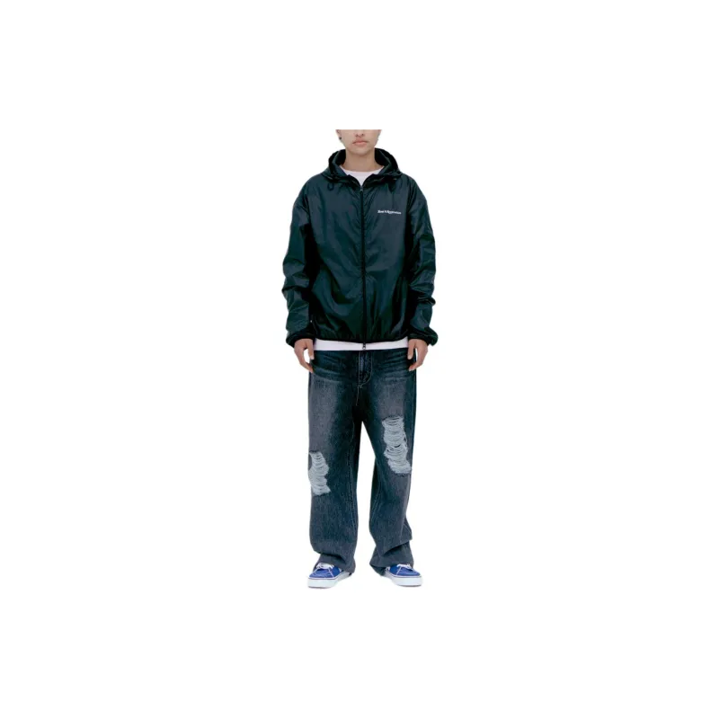 Rest&Recreation WINDBREAKER JACKET Jackets & Coats Unisex BLACK/Black-2